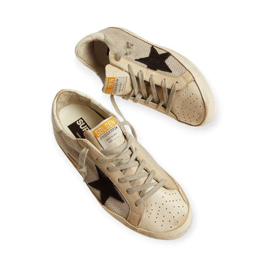 GOLDEN GOOSE SNEAKERS SUPER-STAR IN PELLE E MESH