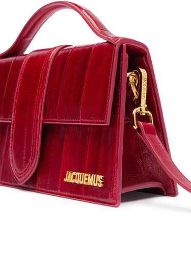 JACQUEMUS LE GRAND BAMBINO DARK RED