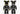 BEARBRICK SUPERALLOY DAFT PUNK (RANDOM ACCESS MEMORIES VER.) 2 PACK 200% BLACK