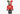 BEARBRICK X BAPE 1ST CAMO SHARK 1000% RED