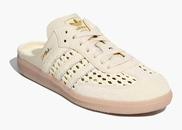 ADIDAS SAMBA MULE WOVEN BASKETWEAVE CREAM WHITE (W)