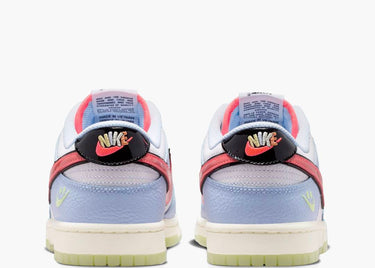 NIKE DUNK LOW SMILEY SWOOSH WHITE HYDROGEN BLUE CRIMSON