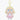 POP MART CRYBABY SUNSET CONCERT SERIES PLUSH PENDANT PINK WHITE