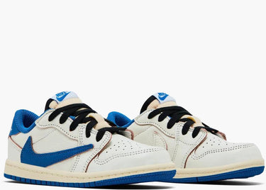 JORDAN 1 LOW OG SP TRAVIS SCOTT X FRAGMENT SAIL MILITARY BLUE (TD)