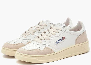 AUTRY MEDALIST WHITE BEIGE SUEDE