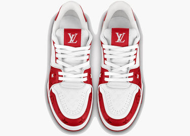LOUIS VUITTON TRAINER #54 SIGNATURE RED WHITE