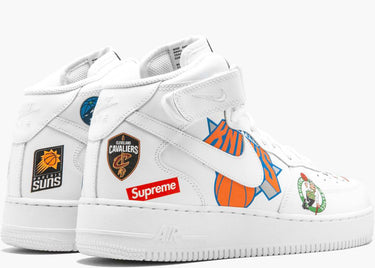 NIKE AIR FORCE 1 MID SUPREME NBA WHITE
