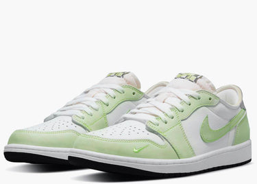 JORDAN 1 RETRO LOW WHITE GHOST GREEN BLACK