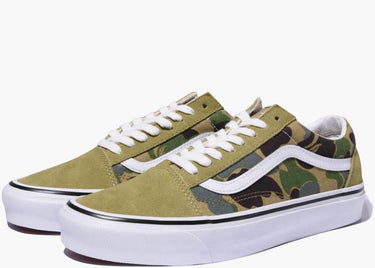 VANS OLD SKOOL 36 DX BAPE GREEN ABC CAMO