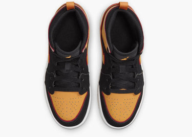 JORDAN 1 MID SE BLACK VIVID ORANGE (PS)