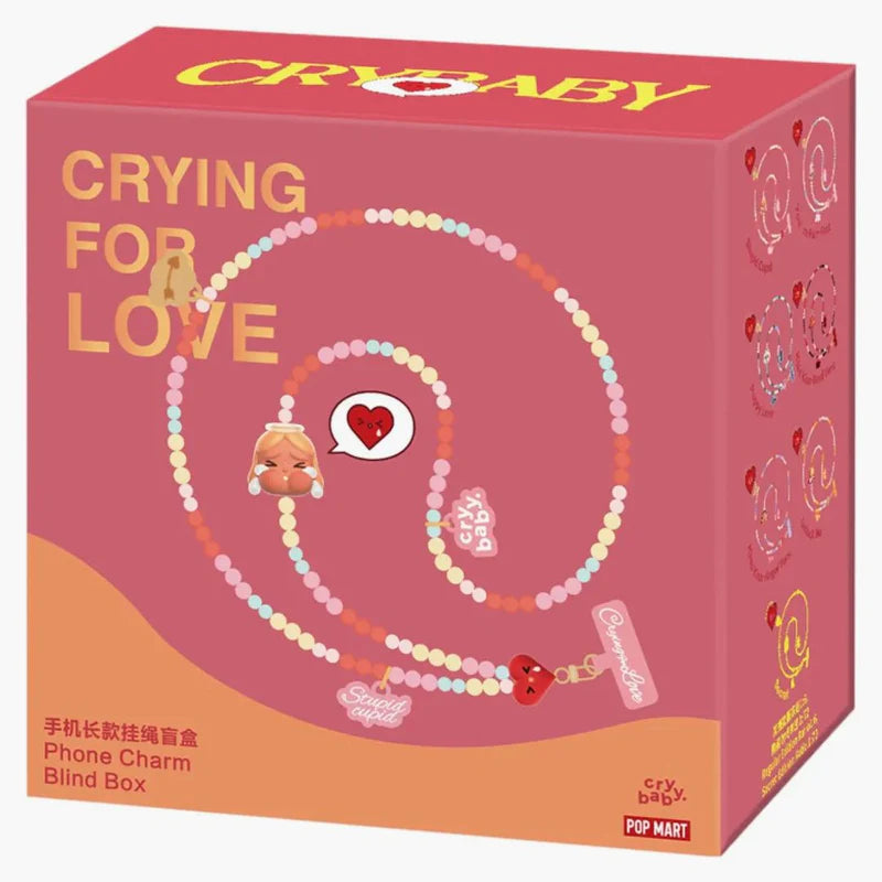 Pop Mart Crybaby Crying For Love Series Phone Charm Portachiavi Originale - Foto 3