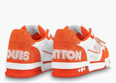 LOUIS VUITTON TRAINER MONOGRAM DENIM ORANGE
