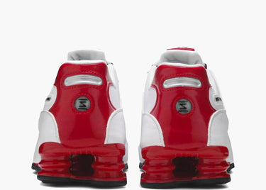 NIKE SHOX NZ WHITE UNIVERSITY RED