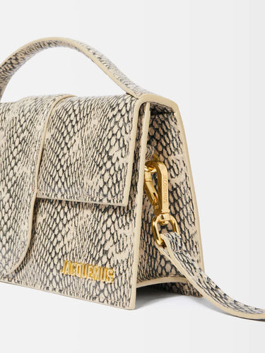 JACQUEMUS LE GRAND BAMBINO WHITE PYTHON