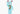 BEARBRICK BECKONING CAT PHOSPHORESCENT 1000% BLUE
