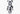 BEARBRICK MISHKA 1000% MONOCHROMATIC