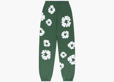 DENIM TEARS COTTON WREATH BAGGY SWEATPANTS GREEN