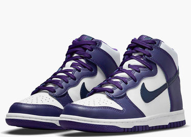 NIKE DUNK HIGH ELECTRO PURPLE MIDNIGHT NAVY (GS)