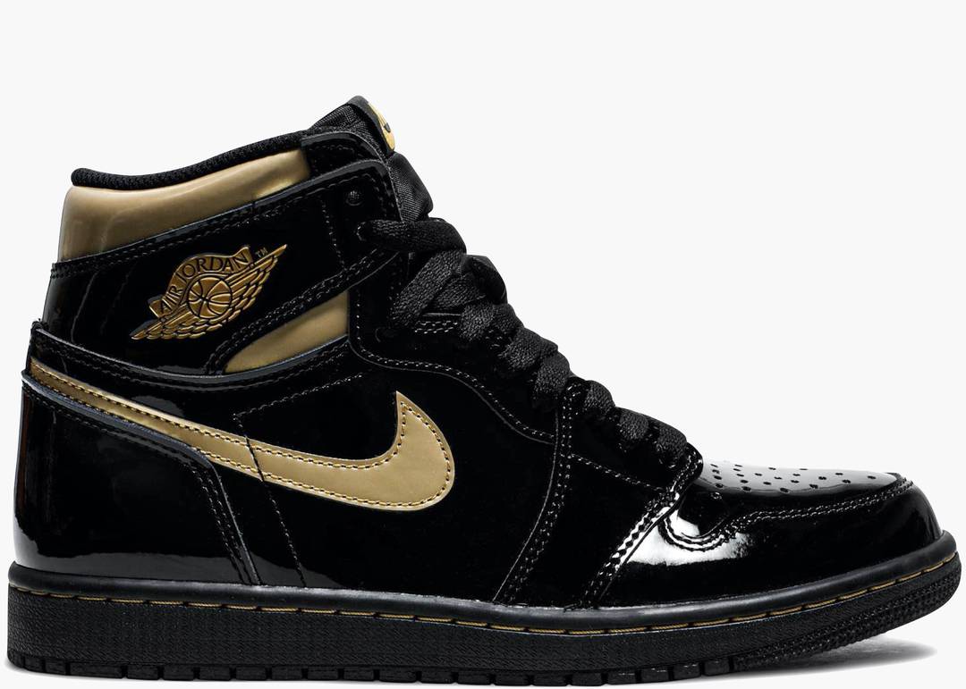 Air jordan 1 black metallic gold online