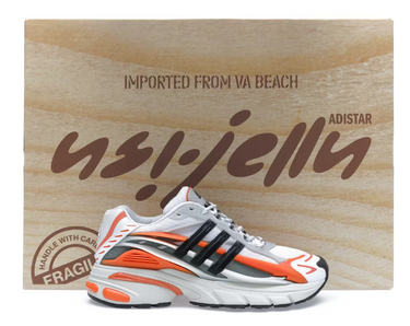 ADIDAS ADISTAR JELLYFISH PHARRELL WILLIAMS FOCUS OLIVE ORANGE (SPECIAL BOX)