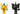 KAWS TOKYO FIRST JPP KEYCHAIN YELLOW/BLACK SET (2021)