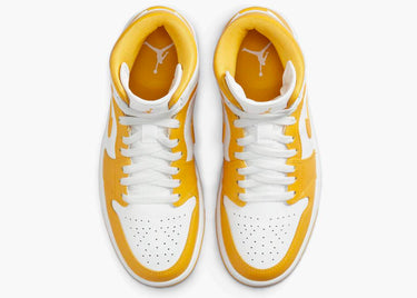 JORDAN 1 MID WHITE UNIVERSITY GOLD (W)