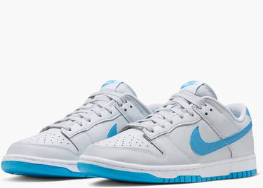 NIKE DUNK LOW RETRO PURE PLATINUM BLUE LIGHTNING