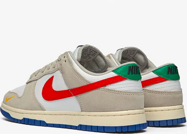 NIKE DUNK LOW LIGHT IRON ORE RED BLUE