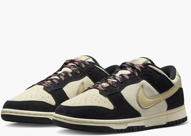 NIKE DUNK LOW LX BLACK SUEDE TEAM GOLD (W)
