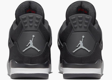 JORDAN 4 BLACK CANVAS