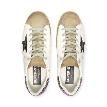GOLDEN GOOSE WMNS SUPERSTAR 'BIANCO NERO GLITTER