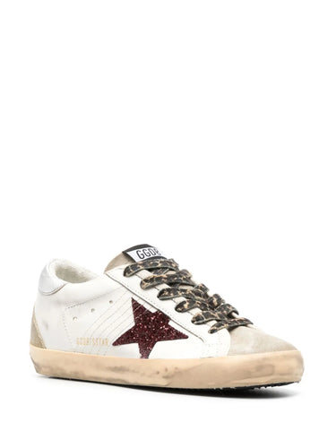 GOLDEN GOOSE SUPERSTAR GLITTER LEOPARD STRIPES