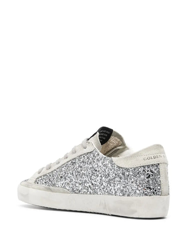 GOLDEN GOOSE SUPERSTAR SILVER GLITTER