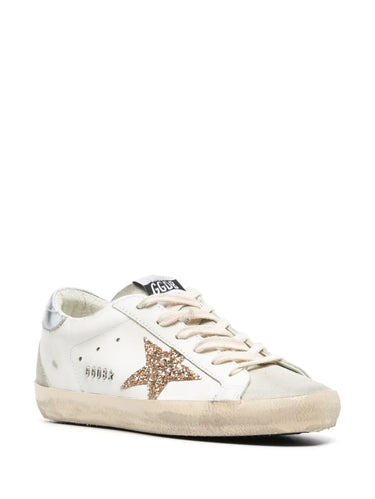 GOLDEN GOOSE SUPERSTAR WHITE GOLDEN GLITTER