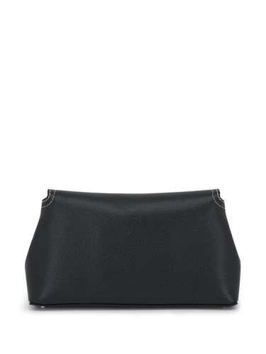 TOTEME Clutch T-Lock Nero Battuto