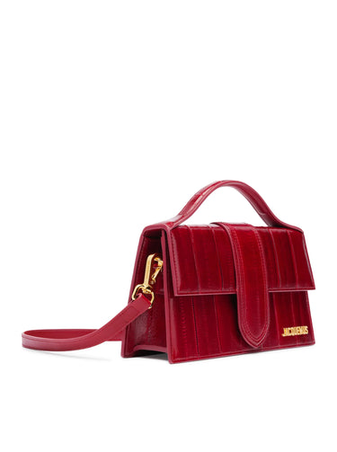 JACQUEMUS LE GRAND BAMBINO DARK RED