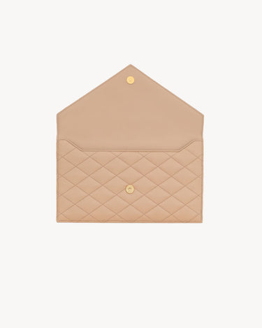 Pochette Saint Laurent PARIS in pelle di agnello light pink