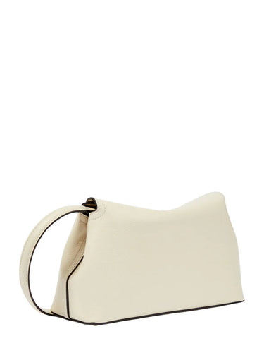 TOTEME Clutch T-Lock Bianco Battuto