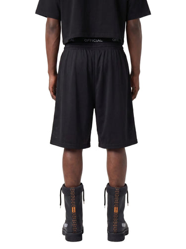 BLACK MESH SHORTS