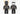 BEARBRICK x DAFT PUNK (2 PACK) 400% BLACK