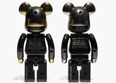BEARBRICK SUPERALLOY DAFT PUNK (RANDOM ACCESS MEMORIES VER.) 2 PACK 200% BLACK