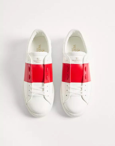 VALENTINO SNEAKER OPEN WHITE RED