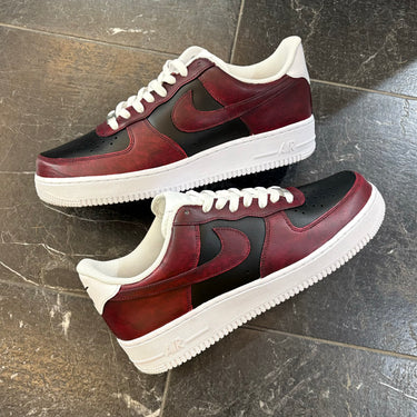 AIR FORCE 1 LOW BORDEAUX HAND PAINT