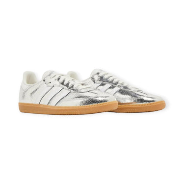 ADIDAS SAMBA OG SILVER METALLIC CRACKED LEATHER (W)