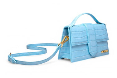 JACQUEMUS LE GRAND BAMBINO CROCODILE LIGHT BLUE