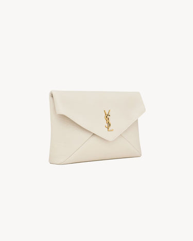 Pochette Envelope grande con decorazione CASSANDRE WHITE