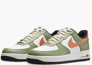 NIKE AIR FORCE 1 LOW '07 OIL GREEN ORANGE