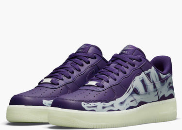 NIKE AIR FORCE 1 LOW '07 QS PURPLE SKELETON HALLOWEEN (2021)