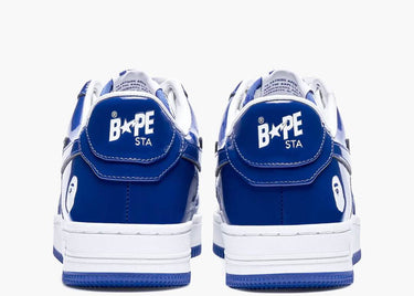 BAPESTA PATENT LEATHER WHITE BLUE (2023)