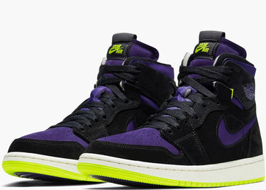 JORDAN 1 HIGH ZOOM AIR CMFT BLACK COURT PURPLE LEMON VENOM (W)